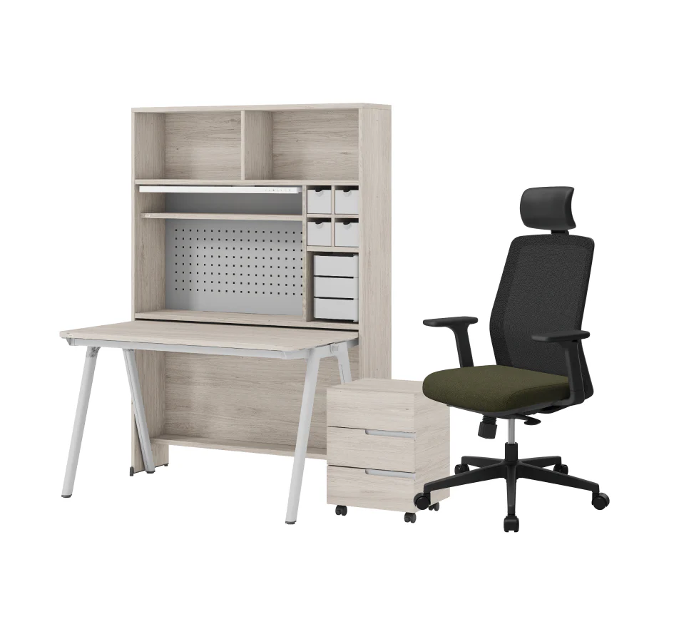 iloom Roy Desk Set for Teens with Drawer and LED Light - Image 14