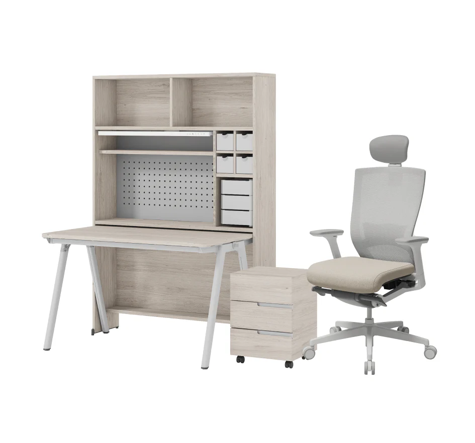 iloom Roy Desk Set for Teens with Drawer and LED Light - Image 19